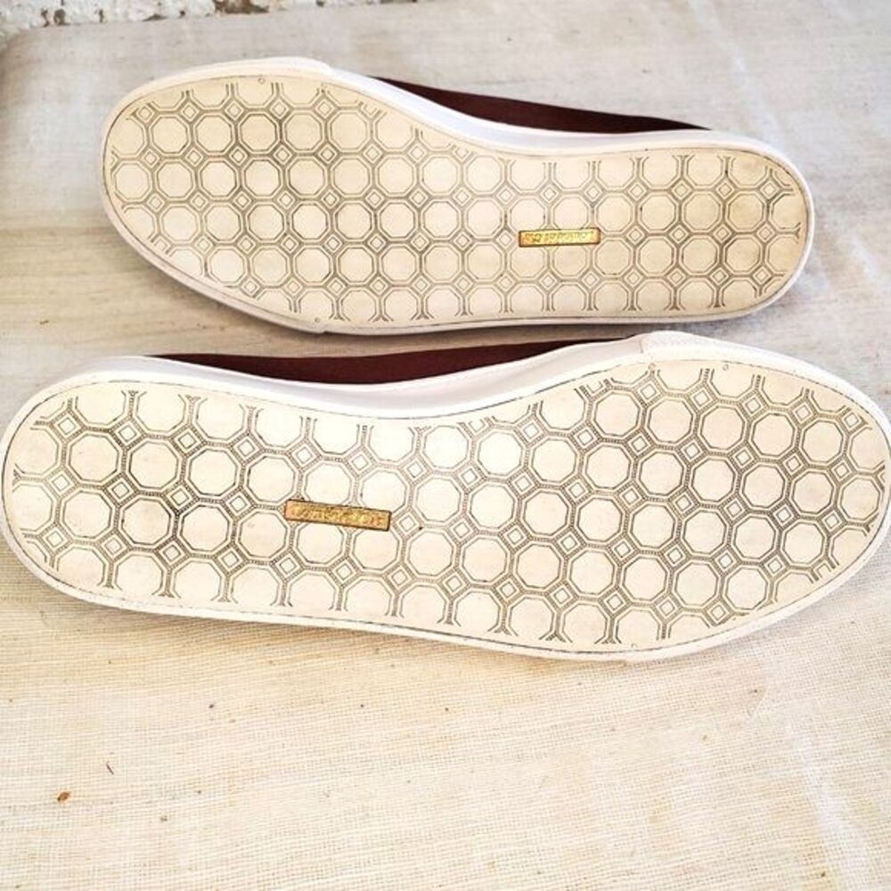 Louise Et Cie Lo-Bette  Burgundy Satin Sneakers Womens Flats Casual Street Sz 8 - Picture 6 of 10